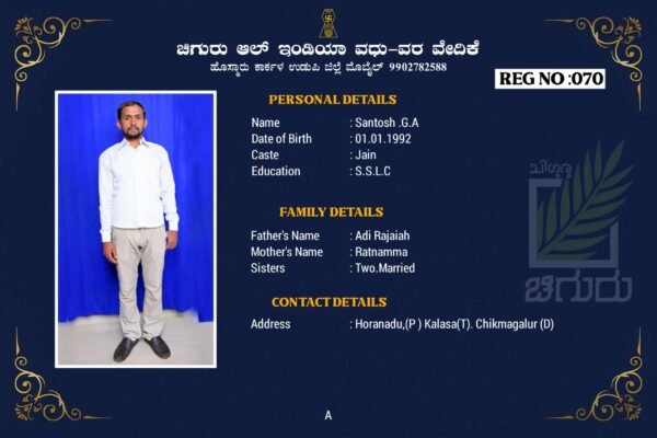 REG NO : 070